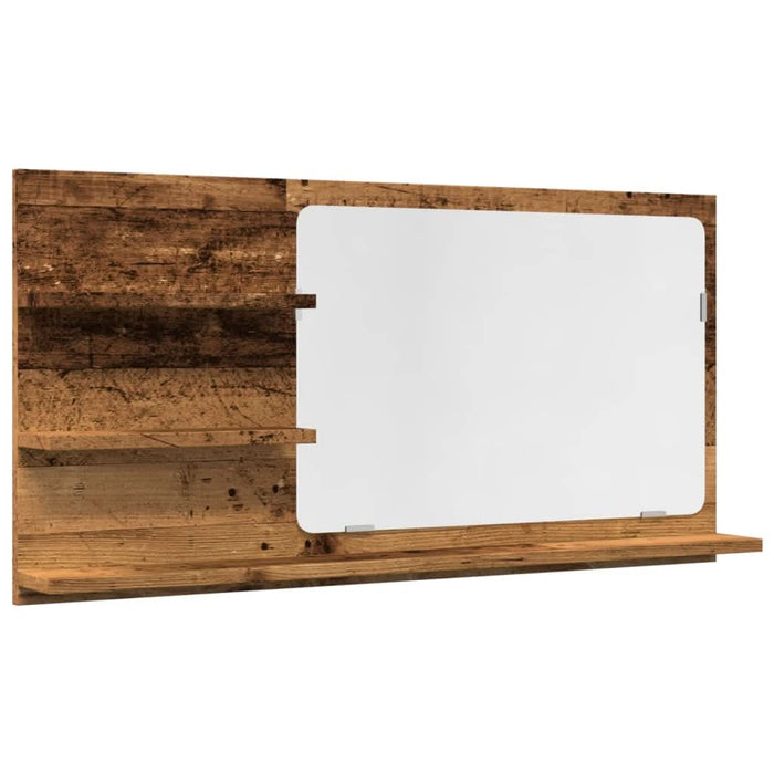 Dulap baie cu oglindă, lemn vechi, 90x11x45 cm, lemn prelucrat - WALTI WALTI