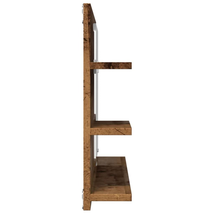 Dulap baie cu oglindă, lemn vechi, 90x11x45 cm, lemn prelucrat - WALTI WALTI