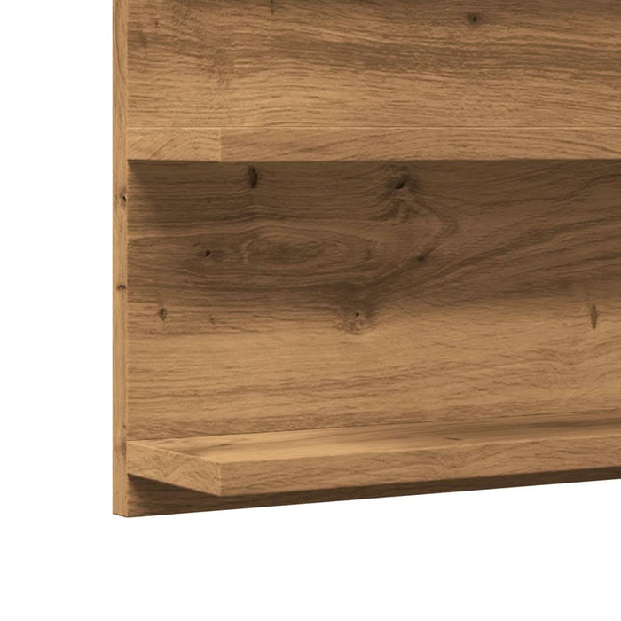 Dulap baie cu oglindă stejar artizanal 90x11x45 cm, lemn - WALTI WALTI