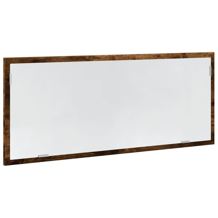 Oglindă de baie LED stejar fumuriu 100x8,5x37 cm lemn prelucrat - WALTI WALTI