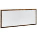 Oglindă de baie LED stejar fumuriu 100x8,5x37 cm lemn prelucrat - WALTI WALTI