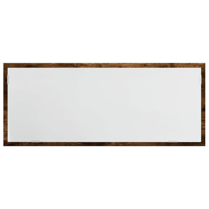 Oglindă de baie LED stejar fumuriu 100x8,5x37 cm lemn prelucrat - WALTI WALTI
