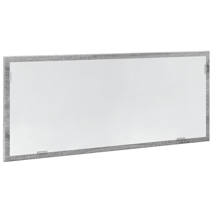Oglindă de baie LED sonoma gri, 100x8,5x37 cm lemn prelucrat - WALTI WALTI