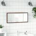 Oglindă de baie LED stejar maro, 100x8,5x37 cm lemn prelucrat - WALTI WALTI
