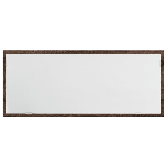 Oglindă de baie LED stejar maro, 100x8,5x37 cm lemn prelucrat - WALTI WALTI