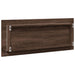 Oglindă de baie LED stejar maro, 100x8,5x37 cm lemn prelucrat - WALTI WALTI
