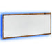 Oglindă de baie LED lemn vechi, 100x8,5x37 cm lemn prelucrat - WALTI WALTI