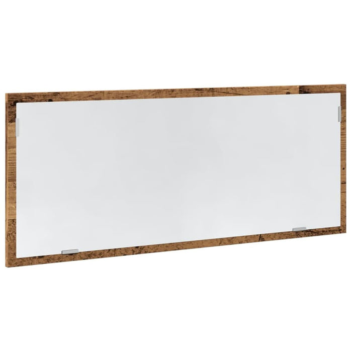 Oglindă de baie LED lemn vechi, 100x8,5x37 cm lemn prelucrat - WALTI WALTI