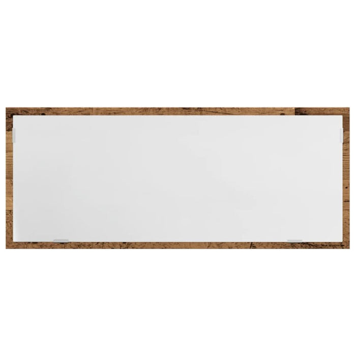 Oglindă de baie LED lemn vechi, 100x8,5x37 cm lemn prelucrat - WALTI WALTI