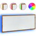 Oglindă baie LED stejar artizanal, 100x8,5x37 cm lemn prelucrat - WALTI WALTI