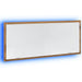 Oglindă baie LED stejar artizanal, 100x8,5x37 cm lemn prelucrat - WALTI WALTI