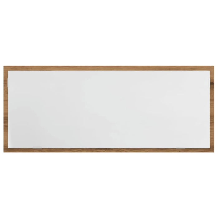 Oglindă baie LED stejar artizanal, 100x8,5x37 cm lemn prelucrat - WALTI WALTI