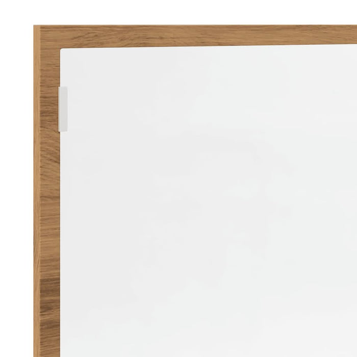 Oglindă baie LED stejar artizanal, 100x8,5x37 cm lemn prelucrat - WALTI WALTI