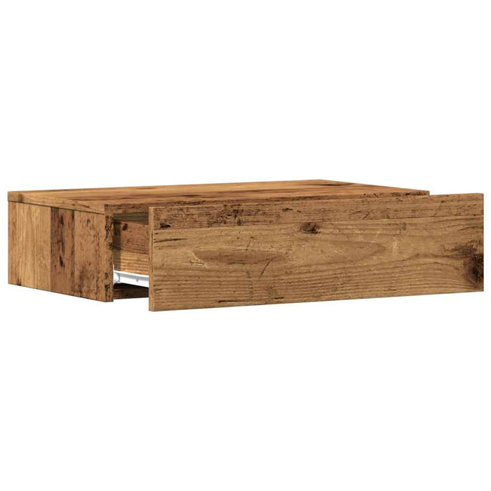 Dulap TV cu lumini LED, lemn vechi, 60x35x15,5 cm - WALTI WALTI