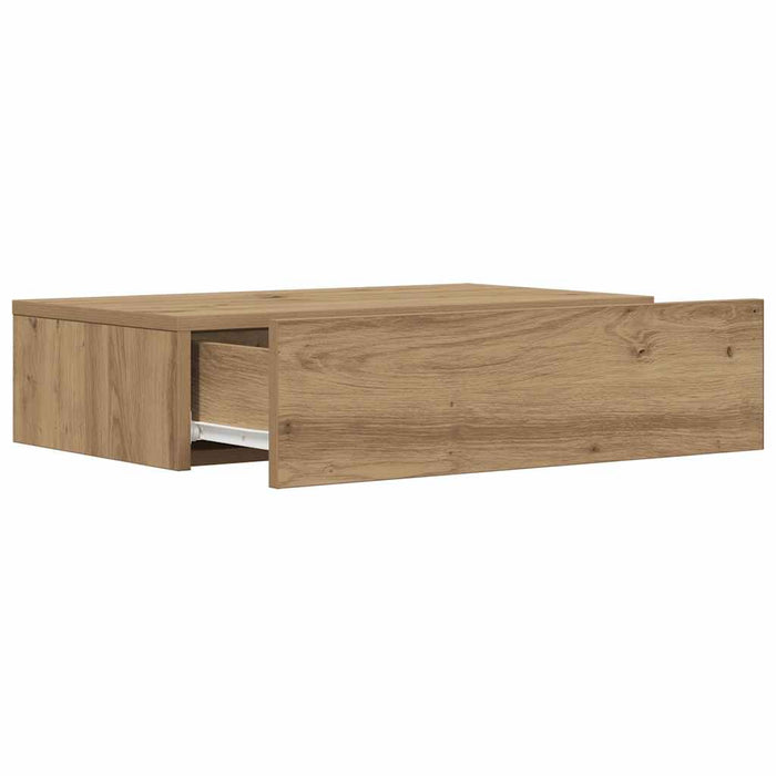 Comodă TV cu lumini LED, stejar artizanal, 60x35x15,5 cm - WALTI WALTI