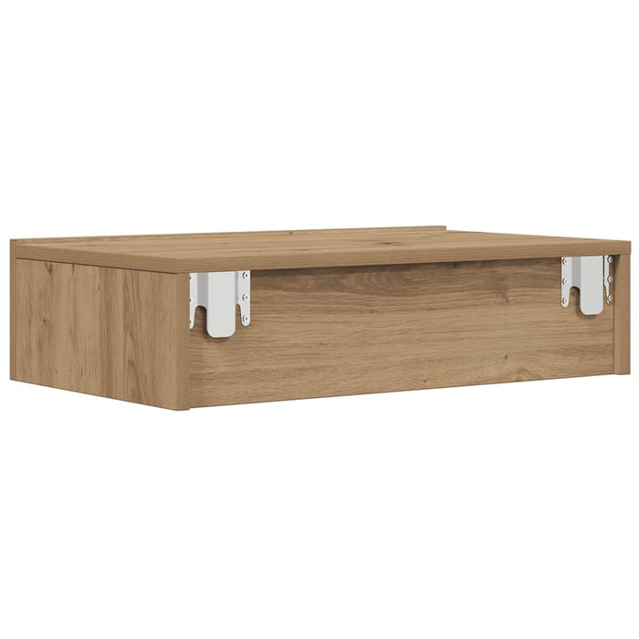 Comodă TV cu lumini LED, stejar artizanal, 60x35x15,5 cm - WALTI WALTI