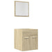 Set mobilier de baie, 2 piese, stejar sonoma, lemn prelucrat - WALTI WALTI