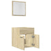 Set mobilier de baie, 2 piese, stejar sonoma, lemn prelucrat - WALTI WALTI