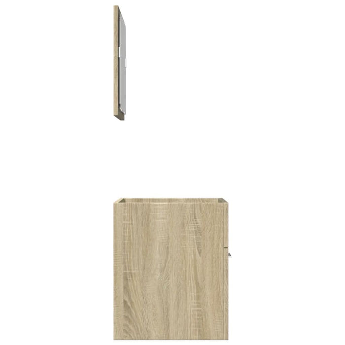 Set mobilier de baie, 2 piese, stejar sonoma, lemn prelucrat - WALTI WALTI