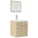 Set mobilier de baie, 2 piese, stejar sonoma, lemn prelucrat - WALTI WALTI