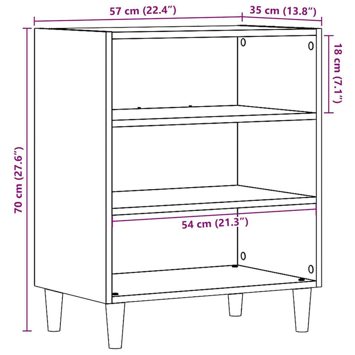 Dulap, lemn vechi, 57x35x75 cm, lemn prelucrat - WALTI WALTI
