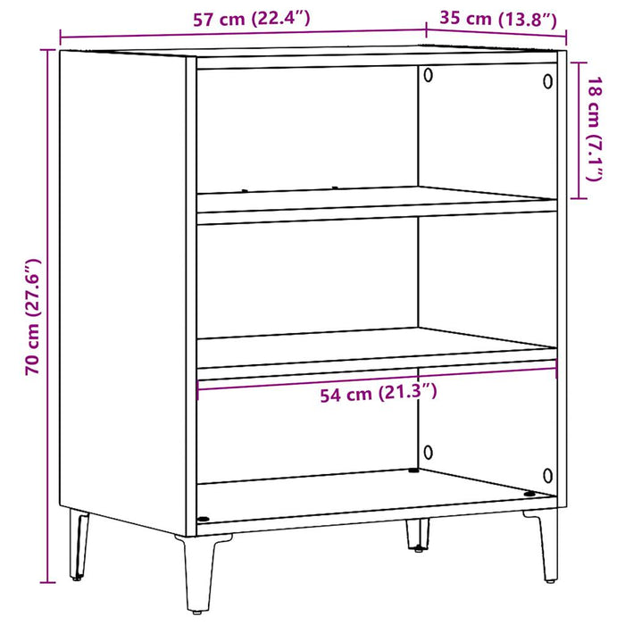 Dulap, lemn vechi, 57x35x70 cm, lemn prelucrat - WALTI WALTI