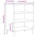 Dulap, stejar artizanal, 57x35x70 cm, lemn prelucrat - WALTI WALTI