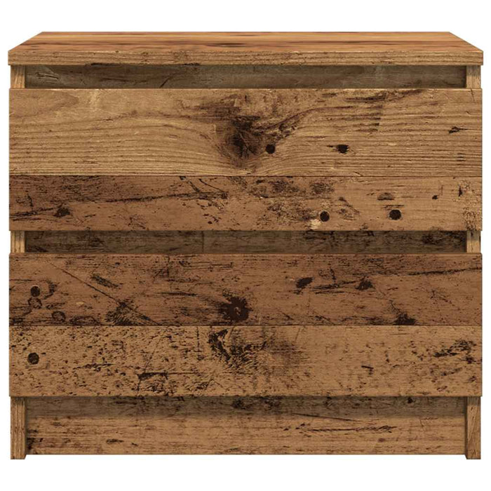 Noptiere, 2 buc., lemn vechi, 50x40x43,5 cm, lemn prelucrat - WALTI WALTI