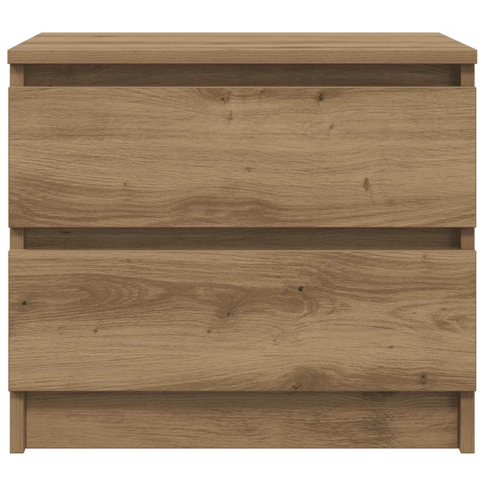 Noptiere 2 buc. stejar artizanal, 50x40x43.5 cm, lemn prelucrat - WALTI WALTI