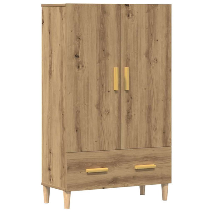 Dulap înalt, Stejar artizanal, 70x31x115 cm, lemn compozit - WALTI WALTI
