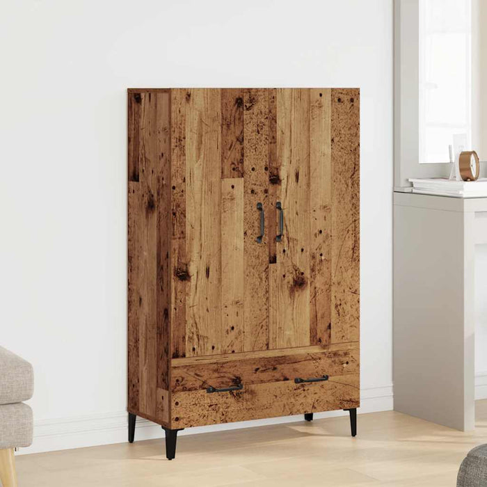 Dulap înalt, lemn vechi, 70x31x115 cm, lemn compozit - WALTI WALTI