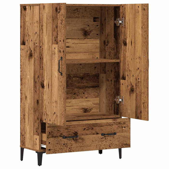 Dulap înalt, lemn vechi, 70x31x115 cm, lemn compozit - WALTI WALTI