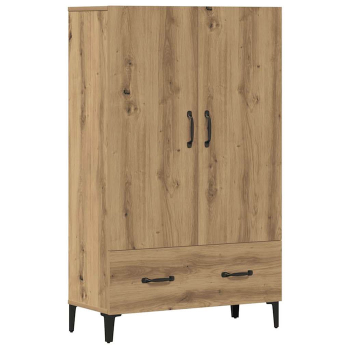 Dulap înalt, Stejar artizanal, 70x31x115 cm, lemn compozit - WALTI WALTI