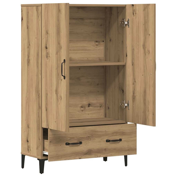 Dulap înalt, Stejar artizanal, 70x31x115 cm, lemn compozit - WALTI WALTI