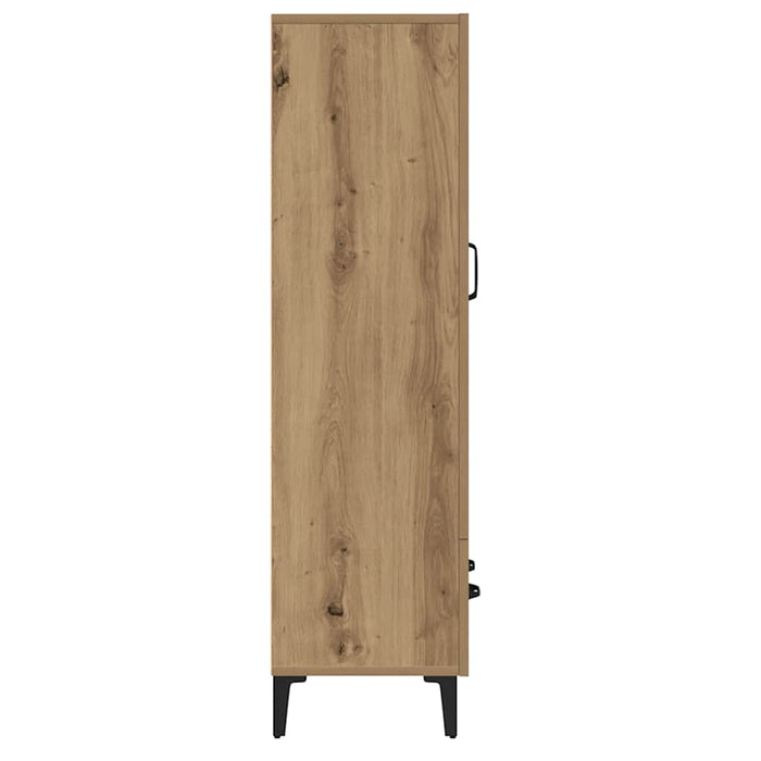 Dulap înalt, Stejar artizanal, 70x31x115 cm, lemn compozit - WALTI WALTI