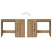Birou, stejar artizanal, 100x49x75 cm, lemn prelucrat - WALTI WALTI