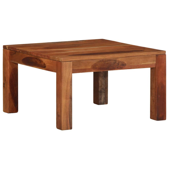 Masuta de cafea 60x60x35 cm din lemn masiv de salcam WALTI