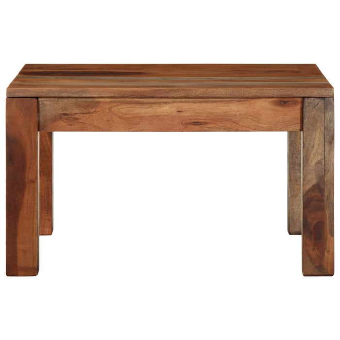 Masuta de cafea 60x60x35 cm din lemn masiv de salcam WALTI
