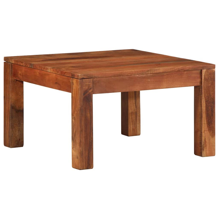 Masuta de cafea 60x60x35 cm din lemn masiv de salcam WALTI