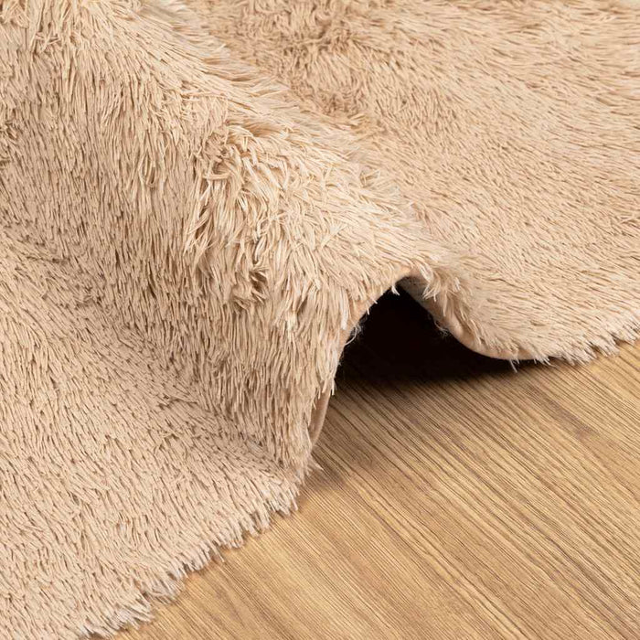 Covor shaggy cu pom înalt, NAVARRA, bej, 60x100 cm, poliester - WALTI WALTI