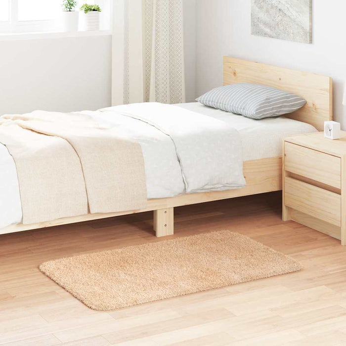 Covor shaggy cu pom înalt, NAVARRA, bej, 60x100 cm, poliester - WALTI WALTI