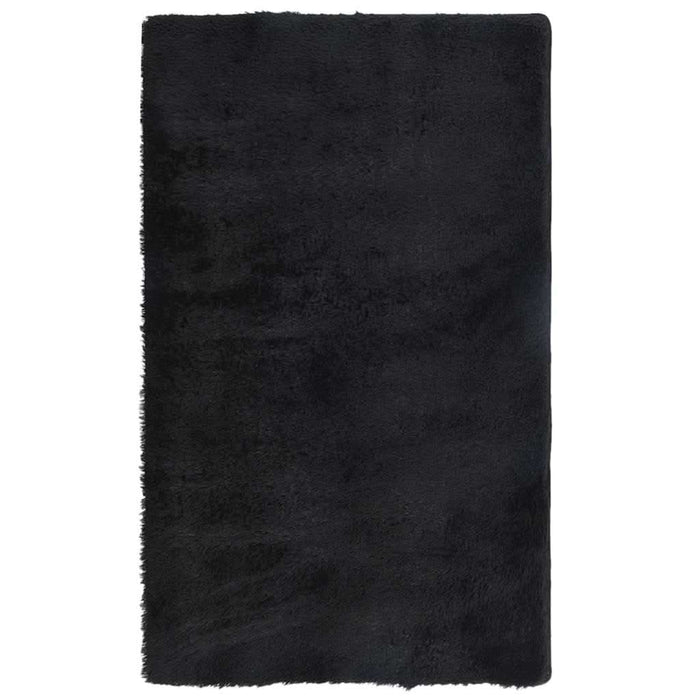 Covor Shaggy cu fir lung NAVARRA negru, 60x100 cm, poliester - WALTI WALTI