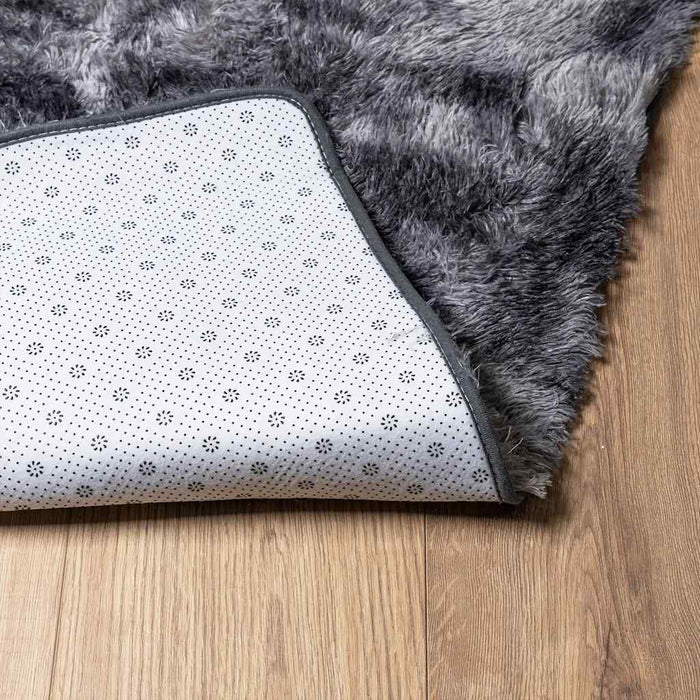 Covor shaggy cu pom înalt, NAVARRA, gri închis, 60x100 cm - WALTI WALTI