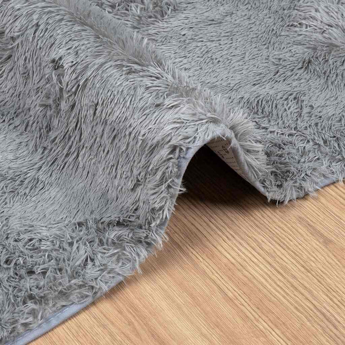 Covor shaggy cu pom înalt, NAVARRA, gri deschis, 60x100 cm - WALTI WALTI