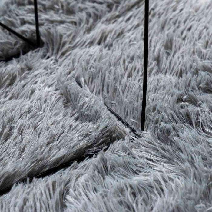 Covor shaggy cu pom înalt, NAVARRA, gri deschis, 60x100 cm - WALTI WALTI