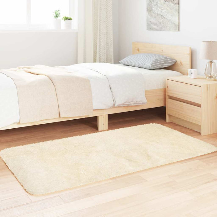 Covor shaggy cu pom înalt, NAVARRA, crem, 80x150 cm, poliester - WALTI WALTI