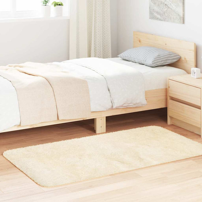 Covor shaggy cu pom înalt, NAVARRA, crem, 80x150 cm, poliester - WALTI WALTI