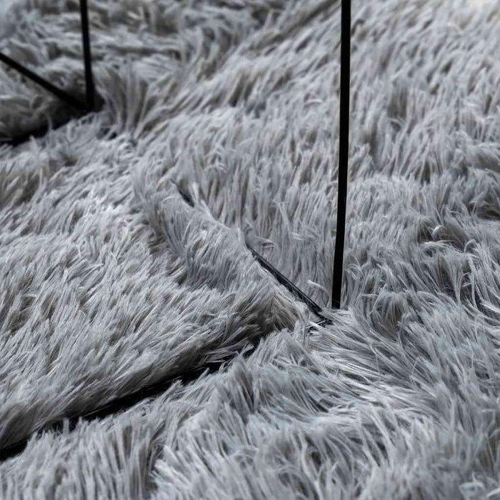 Covor shaggy cu pom înalt, NAVARRA, gri deschis, 80x150 cm - WALTI WALTI