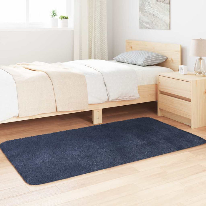 Covor shaggy cu pom înalt, NAVARRA, bleumarin, 80x150 cm - WALTI WALTI