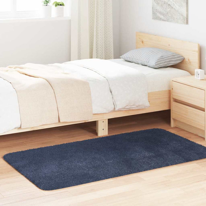 Covor shaggy cu pom înalt, NAVARRA, bleumarin, 80x150 cm - WALTI WALTI